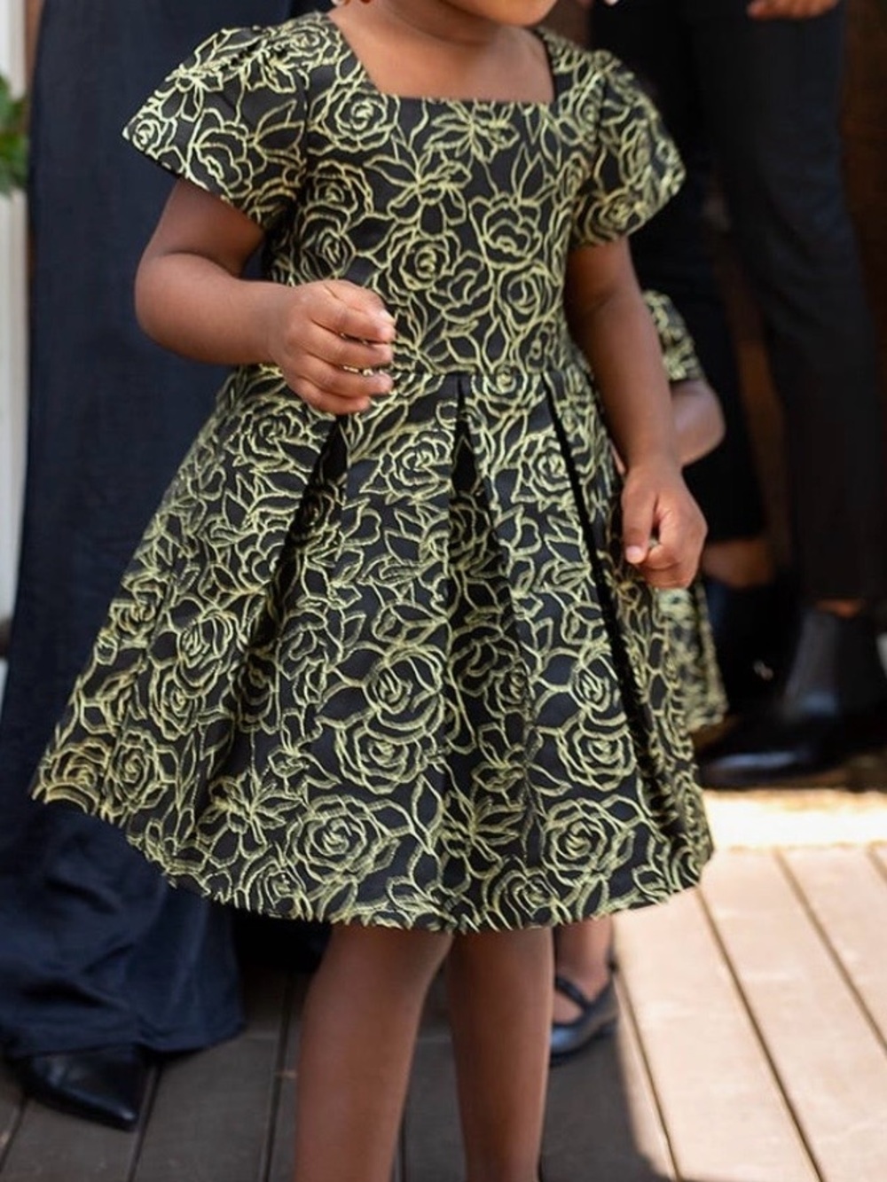 Nordstrom Black and Gold Dress